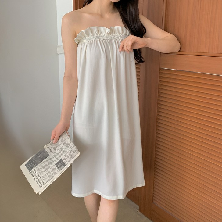 공유 여성용 샤르망 골프 탑 샤워가운 FREE