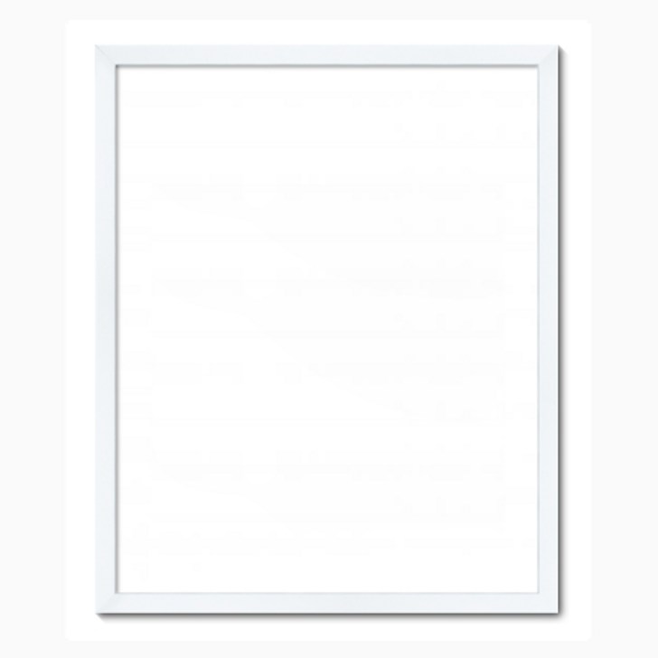 우드 인테리어 액자, 화이트, 1개