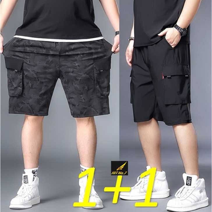 112벌세트 XL10XL 빅사이즈 남성 트레이닝바지 반바지 카고 반바지 스판 여름 건빵바지 SMHTP40