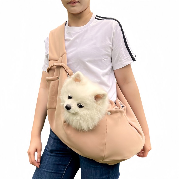 YOPENCE 강이지 고양이 포대기 슬링백 이동가방