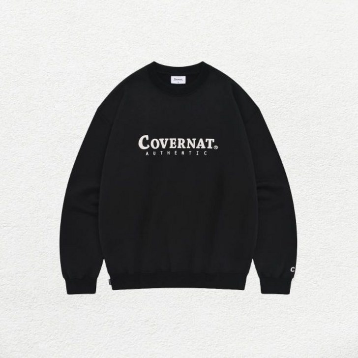 커버낫 어센틱 로고 맨투맨 블랙 CO2401CR19BK 978844
