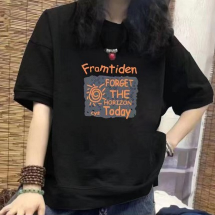 로루아 오버핏 반팔 맨투맨 티셔츠 로루아 오버핏 반팔 맨투맨 티셔츠