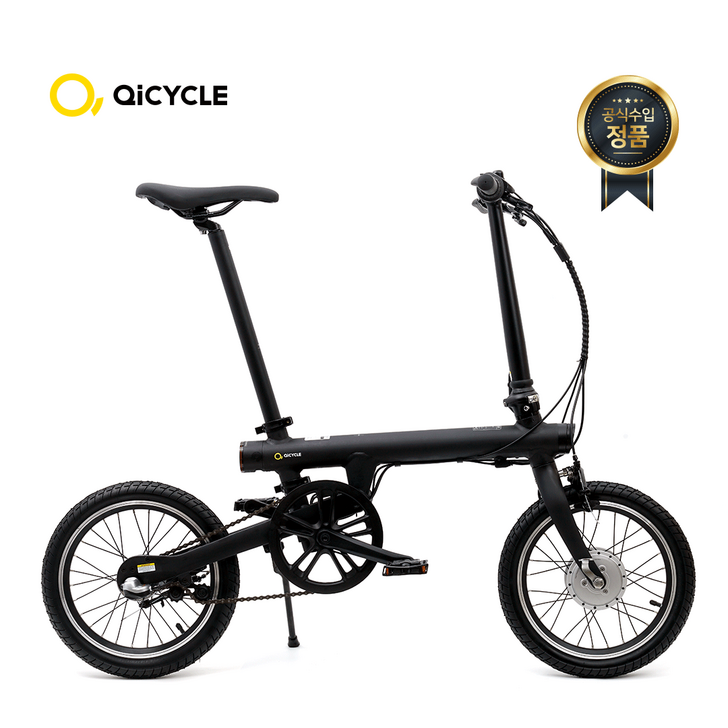치사이클 EF1 클래식 블랙 전기자전거 초경량 접이식 미니벨로 자전거 토크센터 수입정품, 무광블랙