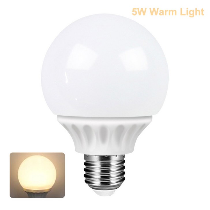 3W 전구 LED 에너지 교체 5W 가정용 흰색 절약 따뜻한 램프 차가운 거실 조명 E27