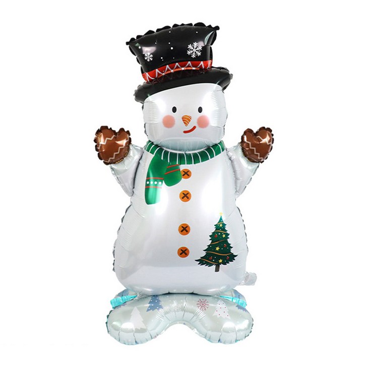 크리스마스 은박 스텐딩 풍선 파티풍선, 1개, 눈사람