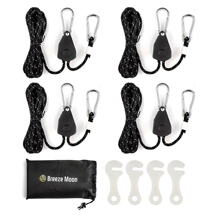 브리즈문 로프라쳇 4p  스트링 4p  야광후크 4p 보관 파우치 세트