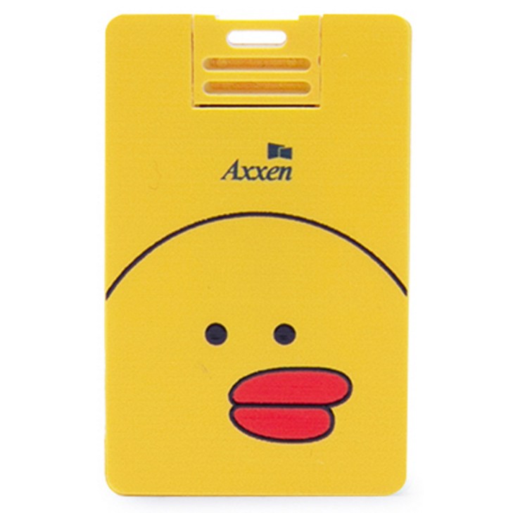 액센 뚱글이 오리 캐릭터 카드형 USB 메모리 U38, 16GB, 1개
