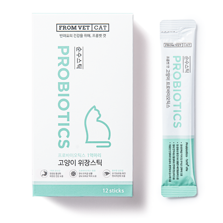프롬벳 고양이 순수스틱 프로바이오틱스 츄르 12g x 12p