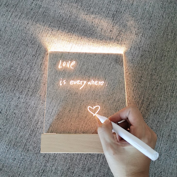 라도스트 아크릴 그리는 무드등 마카펜 펜슬