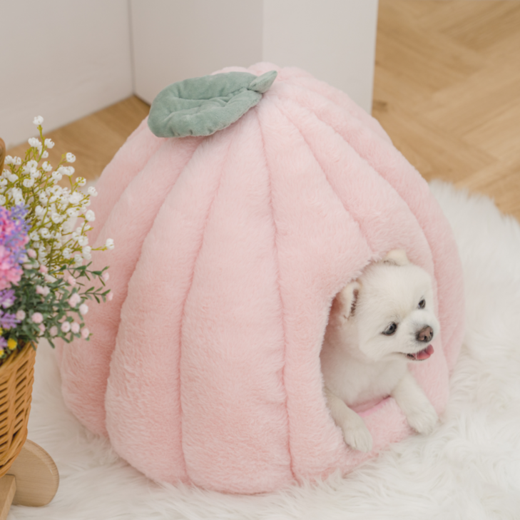 퍼플펫 호박숨숨집 반려동물 쿠션하우스