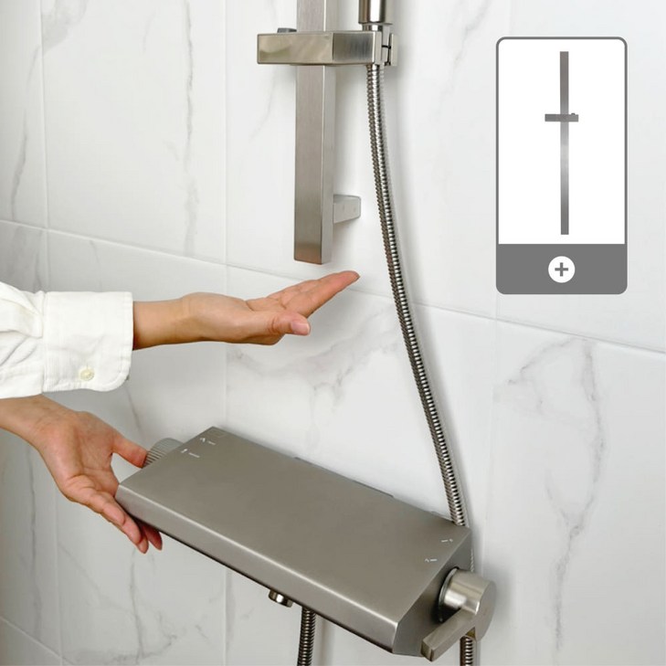욕실 샤워 벽수전 욕조 샤워기 선반 수도꼭지 설치, 실버, 1개