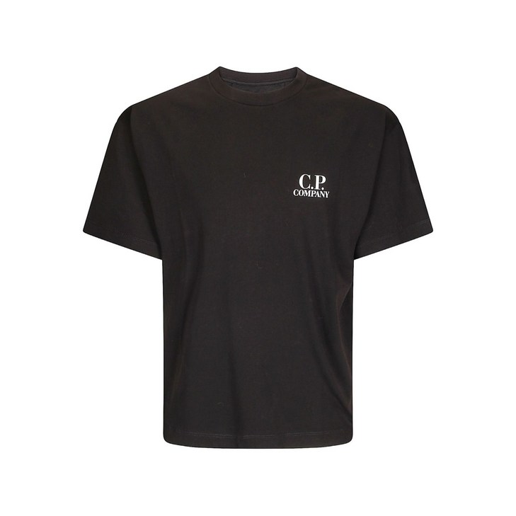 C.P.컴퍼니 로고 프린트 반소매 티셔츠