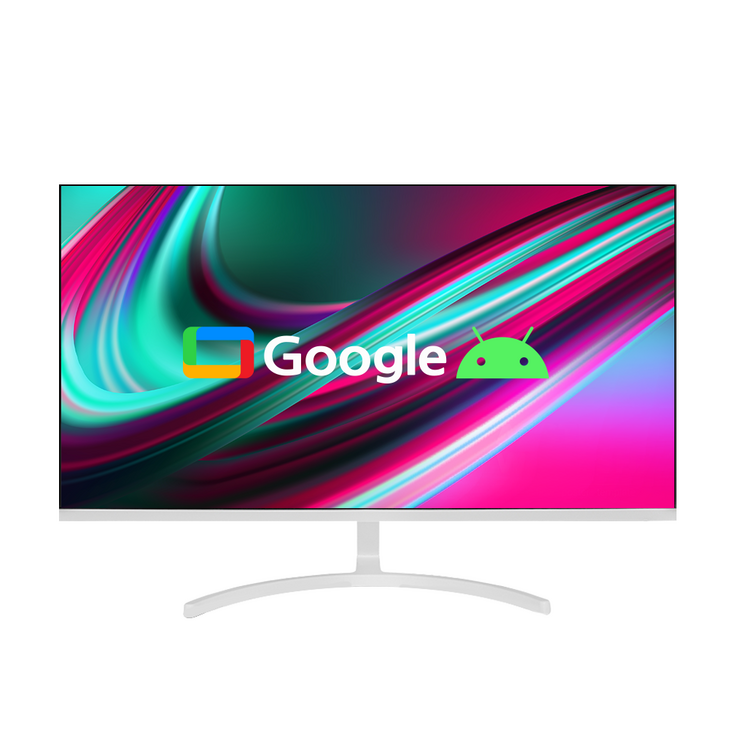 큐빅스 68.58cm 27인치 스마트 모니터 75Hz 화이트 구글 안드로이드 11 FHD 무선 WIFI 블루투스, 단일상품, 68.58cm 큐빅스 68.58cm 27인치 스마트 모니터 75Hz 화이트 구글 안드로이드 11 FHD 무선 WIFI 블루투스, 단일상품, 68.58cm