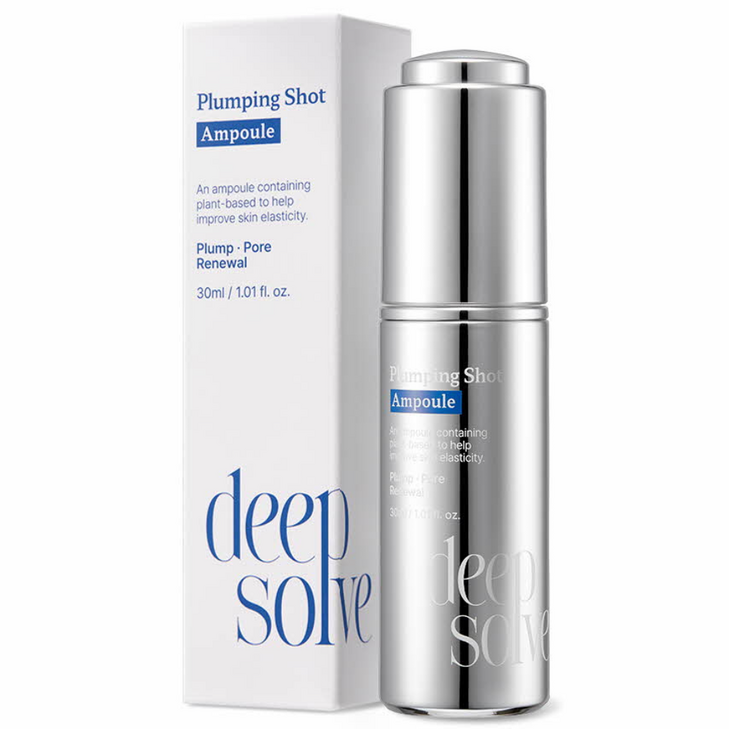 딥솔브 플럼핑 샷 앰플 PDRN 식물성 산삼 미백 탄력 에센스 30ml, 1개, 30ml