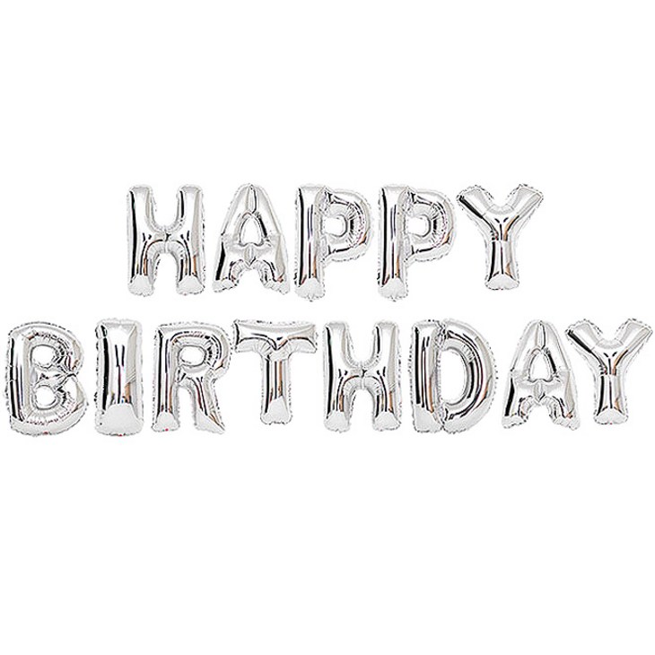 조이파티 알파벳은박풍선세트 HAPPY BIRTHDAY 은박만발송