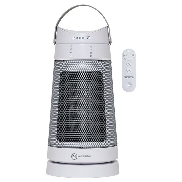 모리츠 프리미엄 PTC 좌우회전 리모컨 온풍기, 화이트, MOPT1500RC