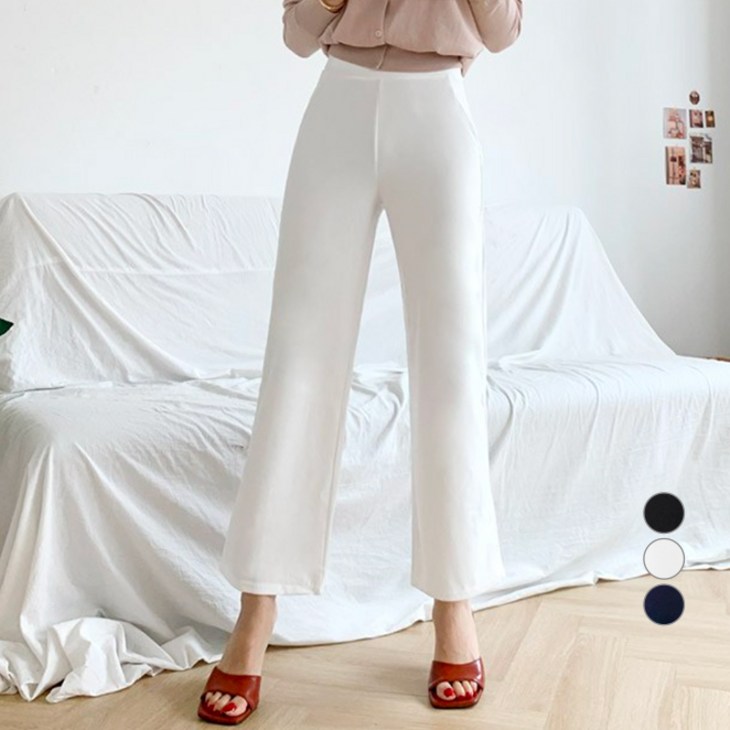 잘빠진 여성용 빅사이즈 일자 스판팬츠 슬랙스 1709