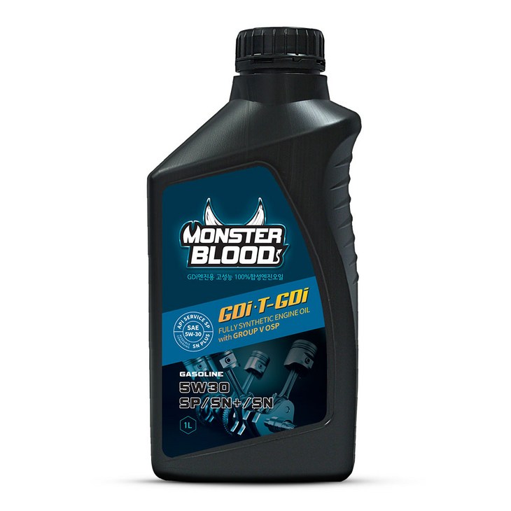 몬스터블러드 5W30 GDi SP SN PLUS 가솔린 LPG 하이브리드 엔진오일, 1개, 가솔린용 5W30 GDi SP SN SN, 5w30 몬스터블러드 5W30 GDi SP SN PLUS 가솔린 LPG 하이브리드 엔진오일, 1개, 가솔린용 5W30 GDi SP SN SN, 5w30