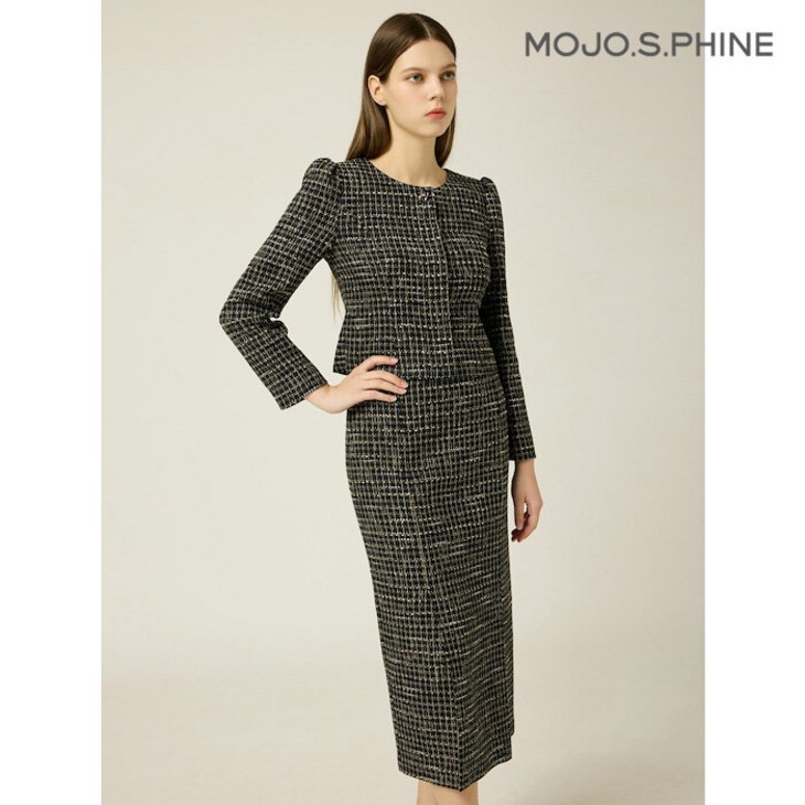 모조에스핀 일자핏 롱 스커트 MXJ243MSD122 357407