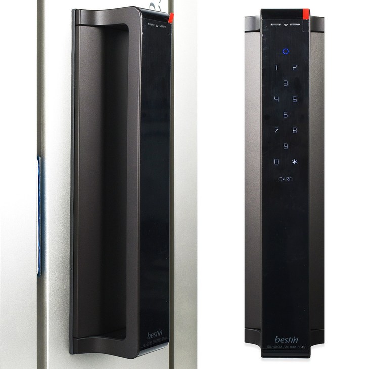 베스틴 IDL400M 핸들형 디지털 도어락 번호키 카드키 지문인식 무타공도어락 현관문도어록 셀프설치