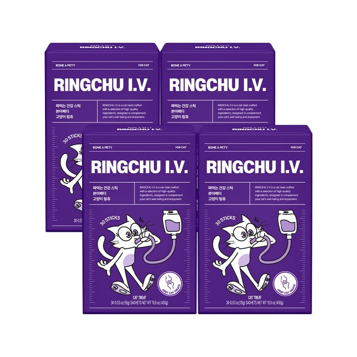 본아페티 고양이 관절 영양제 링거 츄르 링츄 I.V. 조인트 스틱, 1회분, 뼈관절강화, 120개