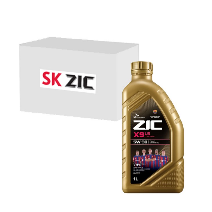 SK엔무브 지크 X9 LS 5W30 100 합성유 디젤용, 1L x 12개, 12개