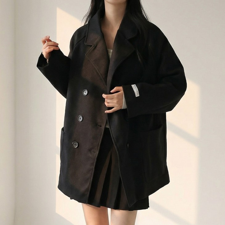 빅사이즈 여성 오버핏 겨울코트 J1372 케디시