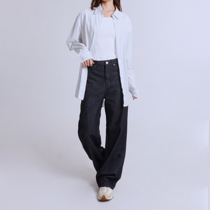 어템트 여성용 핏초이스진 11탄 청바지 와이드핏 기모 논페이드 생지 밴딩 기장수선X 맞춤기장 3가지기장 2가지컬러 5사이즈 빅사이즈 ATTEMPT