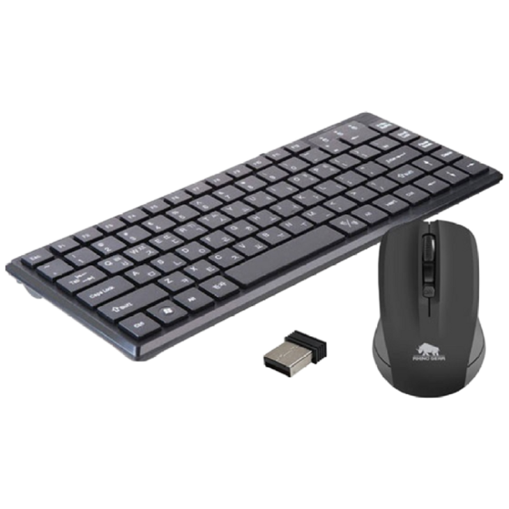 라이노기어 무선 미니 키보드 마우스 세트 텐키리스 아이솔레이션 RGWM50M
