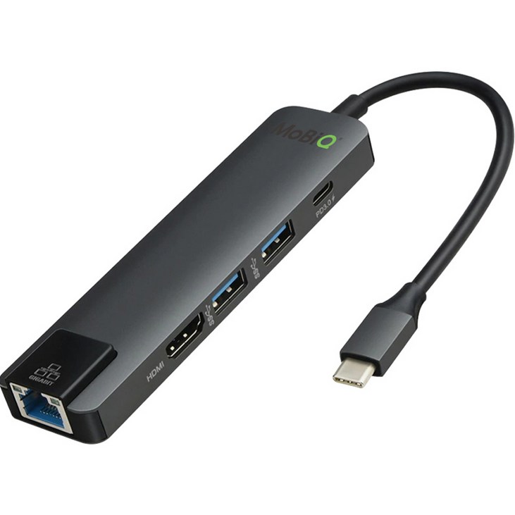모비큐 애플맥북C타입 5 in 1 HDMI USB3.0 허브 EMACH51P