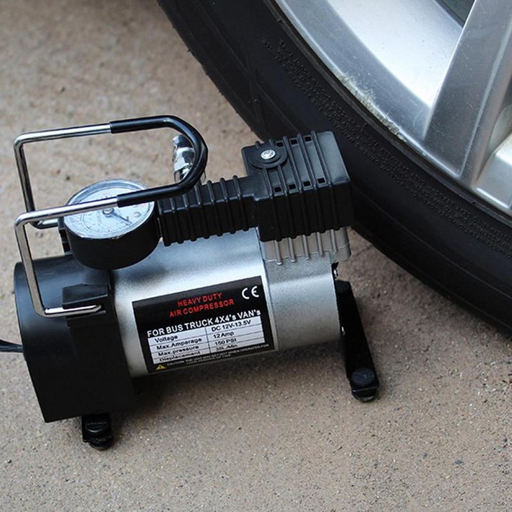 자동차 타이어용 휴대용 공기 펌프 전기 팽창기 100 PSI 미니 타이어