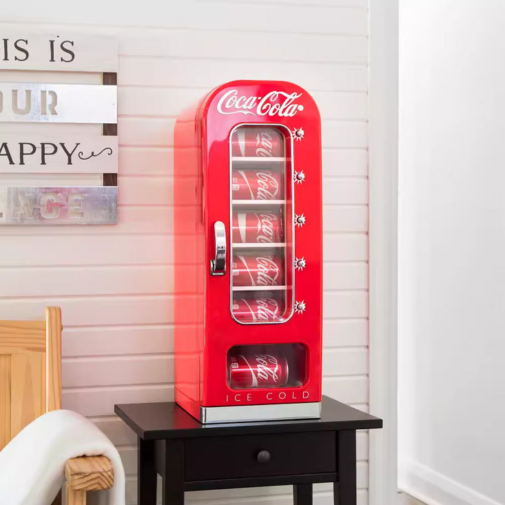 코카콜라 냉장고 술장고 소형 250 300 리터 아메리칸 레트로 미니 자판기 10캔 팝업 가정용 차량 7154707826