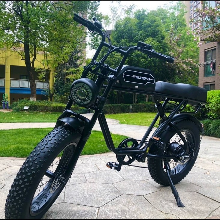 super 73 전동자전거 전기자전거 전기스쿠터 빈티지 산악 2인용 배달 다목적 오토바이