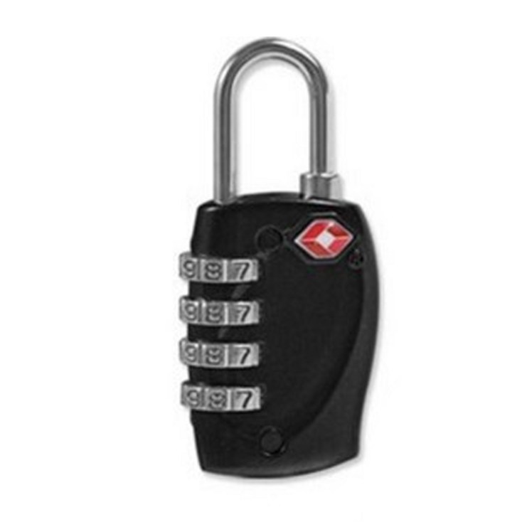 여행용자물쇠 TSA 여행용 4중번호잠금 자물쇠 블랙
