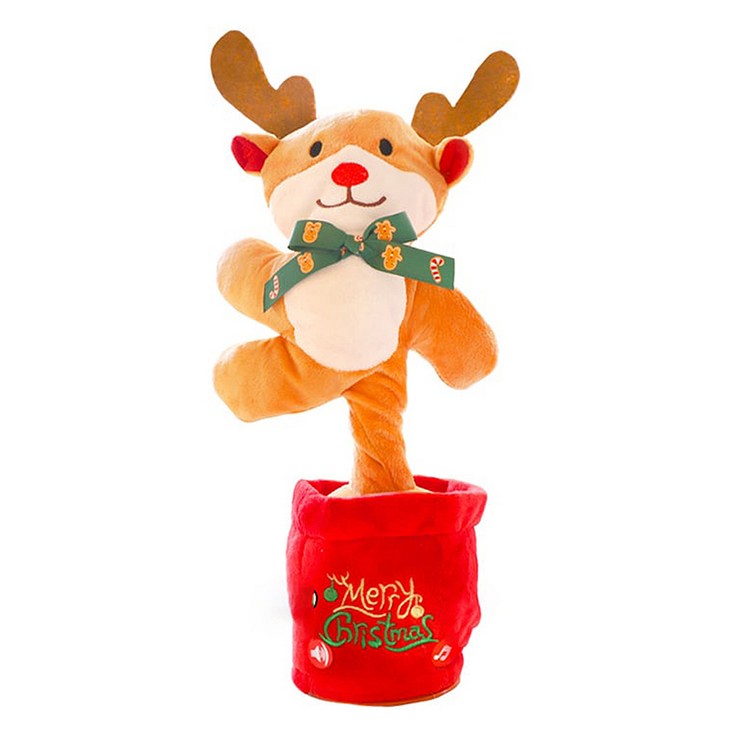 스투피드 노래하며 춤추는 인형 크리스마스 루돌프