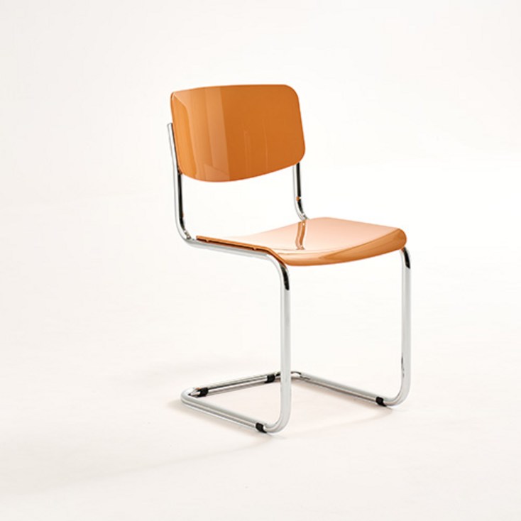 가구앤하우스 라떼 미드 센추리 모던 디자인 체어 카페 주방 인테리어 식탁 의자(4colors), 라떼의자 (오렌지), 1개