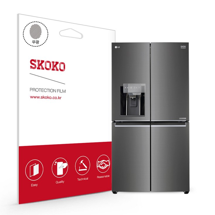 스코코 LG 디오스 정수기 냉장고 J821SB35 제어창 액정보호필름, 단품 - 투데이밈