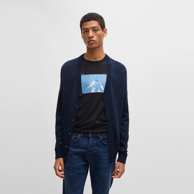 공식휴고보스 울 블렌드 가디건 레귤러핏 50523574404