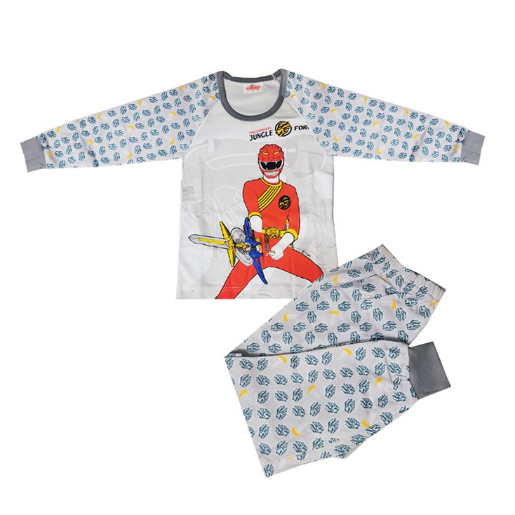 파워레인저 정글포스 내의  상하복세트 아동 실내복 잠옷 내복