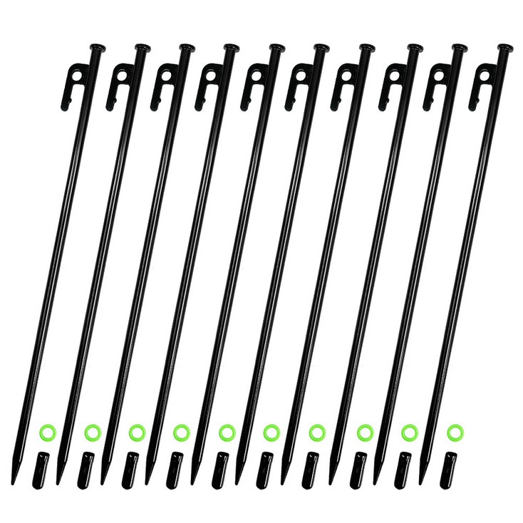 캠핑 고강도 단조팩 40cm 10개 텐트 타프 핑거 팩