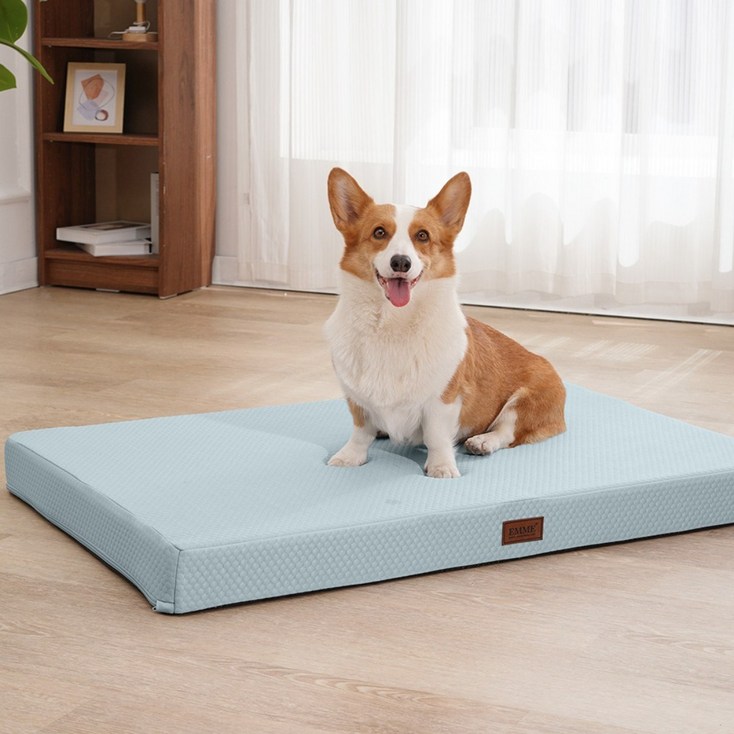 EMME 접촉 냉감 펫매트 Qmax 0.4강아지 고양이, 1개, cooling typeSmog Blue EMME 접촉 냉감 펫매트 Qmax 0.4강아지 고양이, 1개, cooling typeSmog Blue