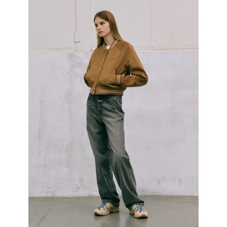 274869 Marithe Francois Girbaud 마리떼프랑소와저버 W HIGH STRAIGHT DENIM PANTS light gray
