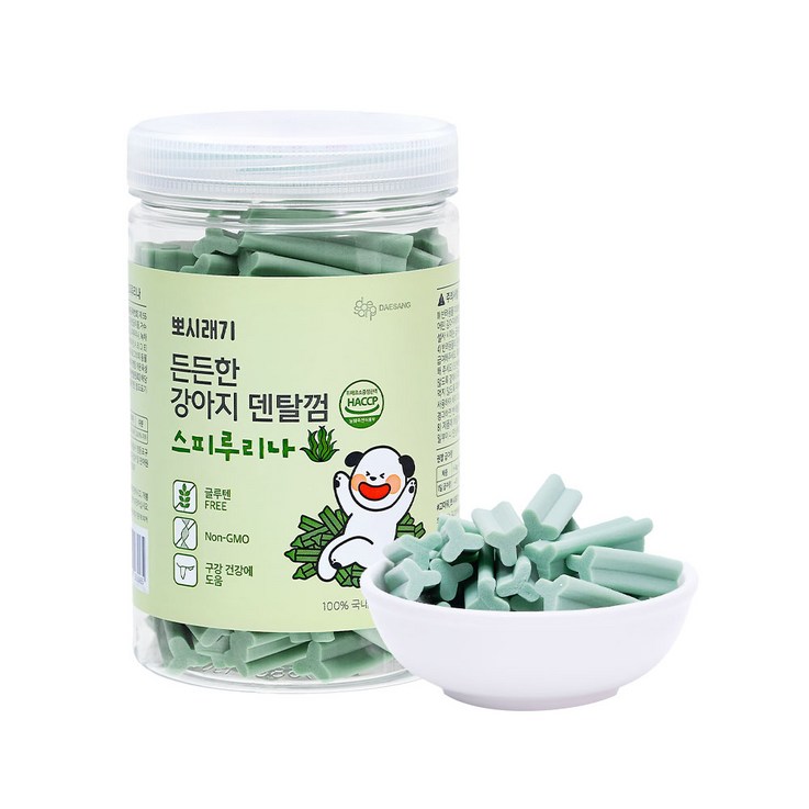 뽀시래기 든든한 강아지 덴탈껌, 스피루리나, 300g, 1개