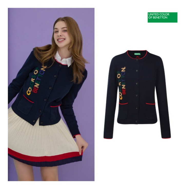 베네통스포츠 O 24FW 여성 니트가디건 2종