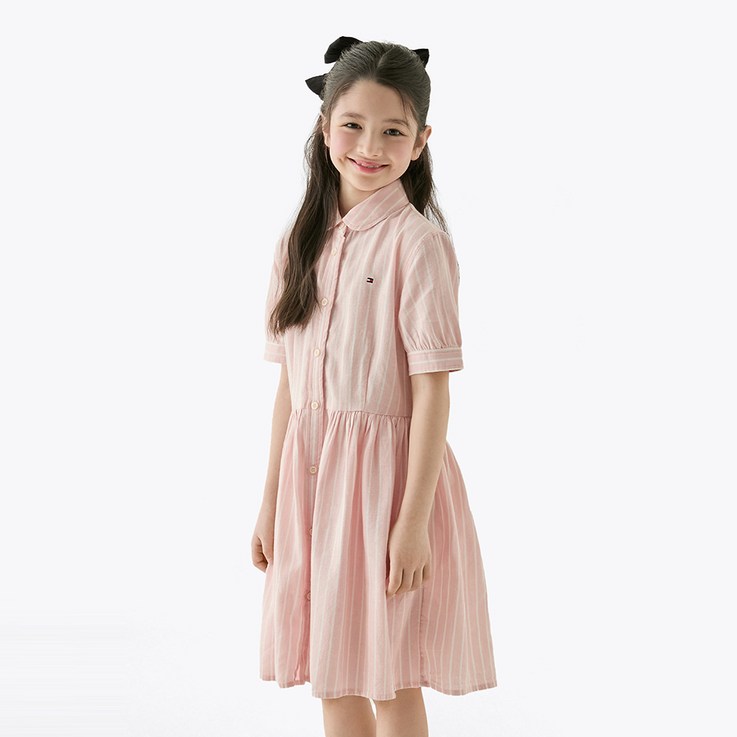타미힐피거 스트라이프 셔츠 원피스 T42F1RDR110GT1TKZ