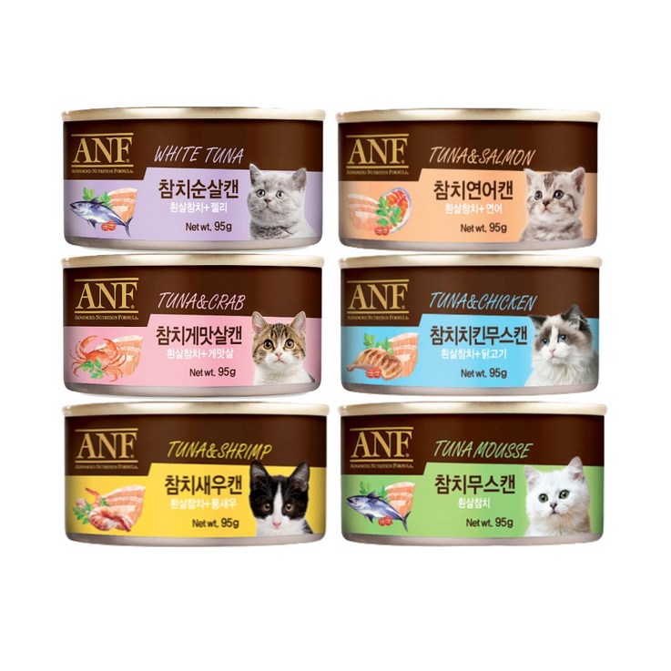 ANF 고양이 캔 간식 Mix 버라이어티팩 총 24개 콤보 구성 참치 게맛살 무스 새우 순살 연어 가리비 치킨 ANF 고양이 캔 간식 Mix 버라이어티팩 총 24개 콤보 구성 참치 게맛살 무스 새우 순살 연어 가리비 치킨