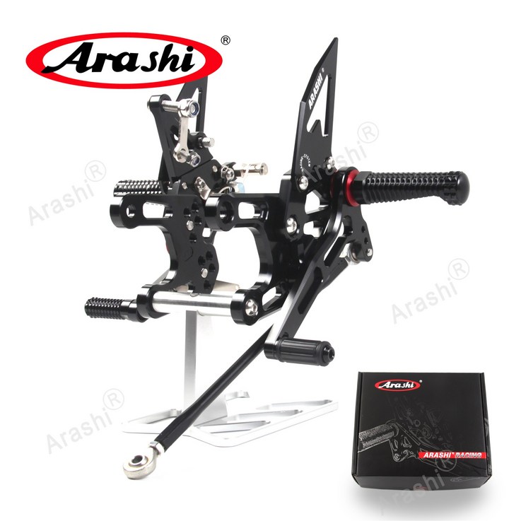 Arashi CNC 조절할 수 있는 발판 근거지 후방 설정 풋페그 에 HONDA CBR650R CB650R CBR650F 2019 2023 CBR 650 R F 백스텝도