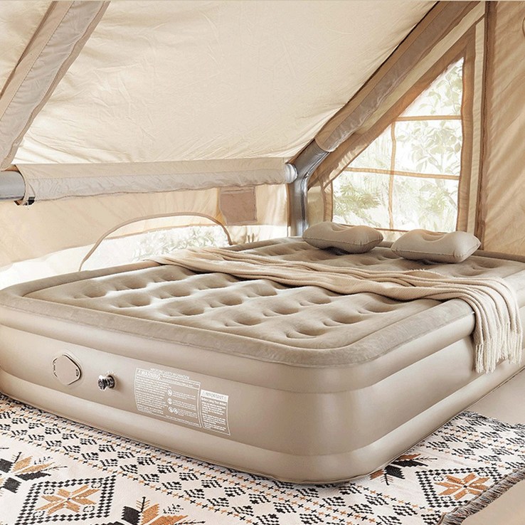 온라인원 어반카모 캠핑 자충 에어매트 야외 캠핑용 휴대용 침대 매트리스 베게 증정