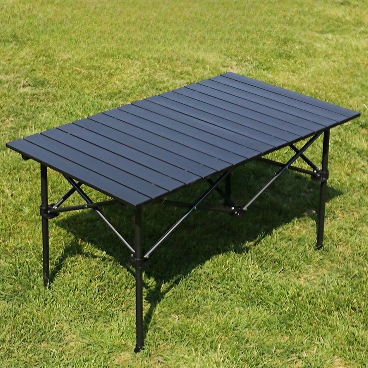 모아캠프 알루미늄 접이식 캠핑 테이블, 블랙