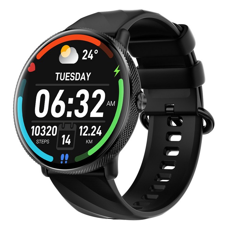 한정특가AMOLED 통화가능 1.43인치 스마트워치 Y8, 블랙, 3.64cm